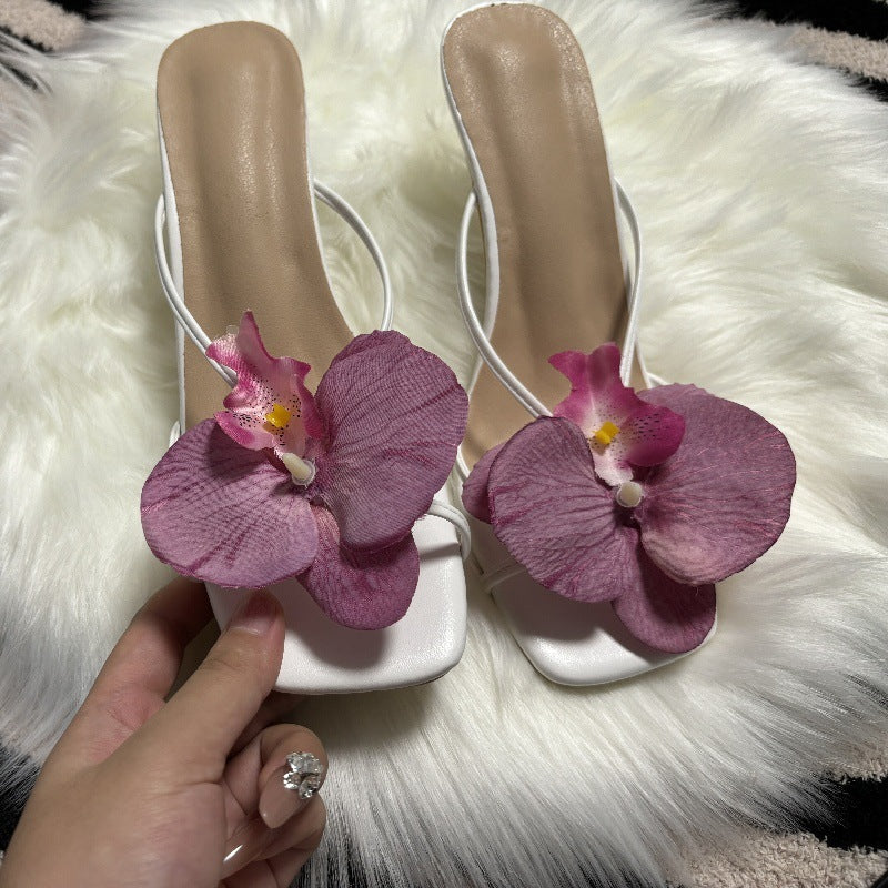 Flower Stylish Beach Slippers For Women