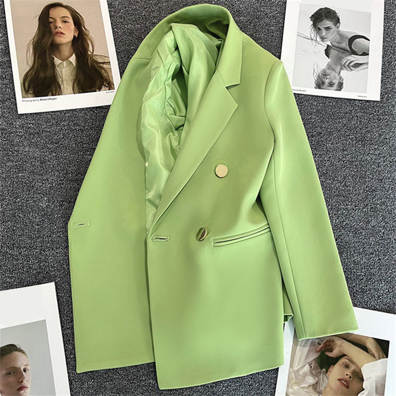 Women's Suit Coat Elegant Sports Casual Blazer Korean Fashion Luxury Jacket Spring Autumn Solid Color Ladies Clothing