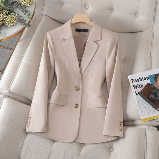 spring and summer Cotton and hemp suit woman new casual fashion suit commute coat