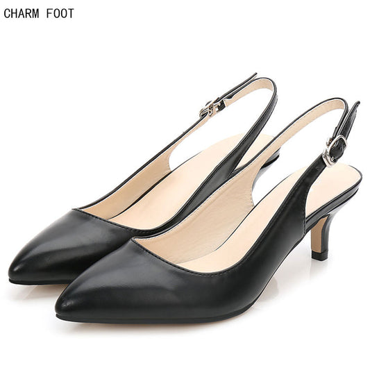 Formal work solid women high heel shoes