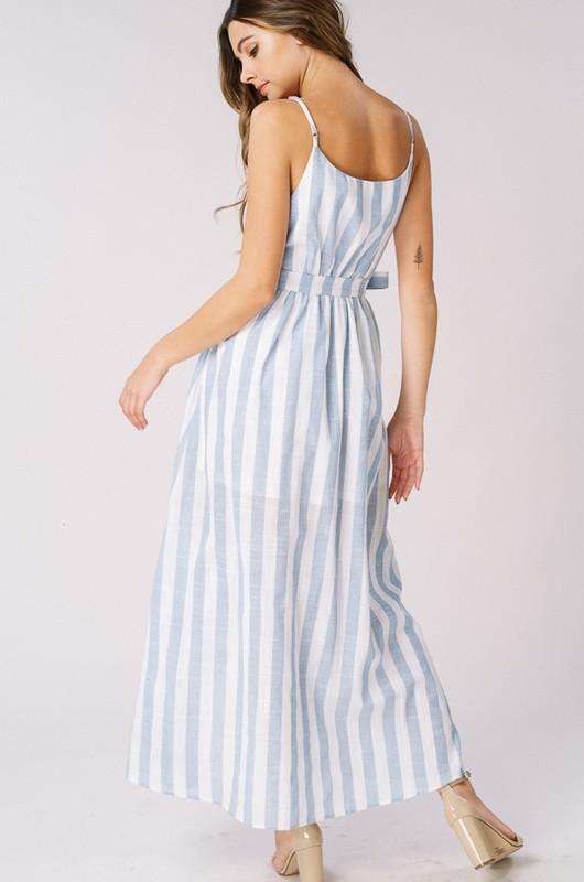 Lancai wholesale custom Latest design western wrap linen maxi linen long dress for women summer clothing