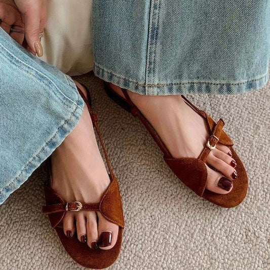 Casual Solid Color Round Toe Solid Color Women's Sandals (Available)