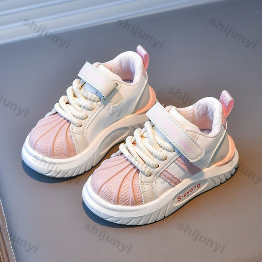Children's Breathable Sports Shoes Spring Autumn New Boys Girls Soft Soled Anti -Slip Leather Shoes Baby Kids Running Shoe