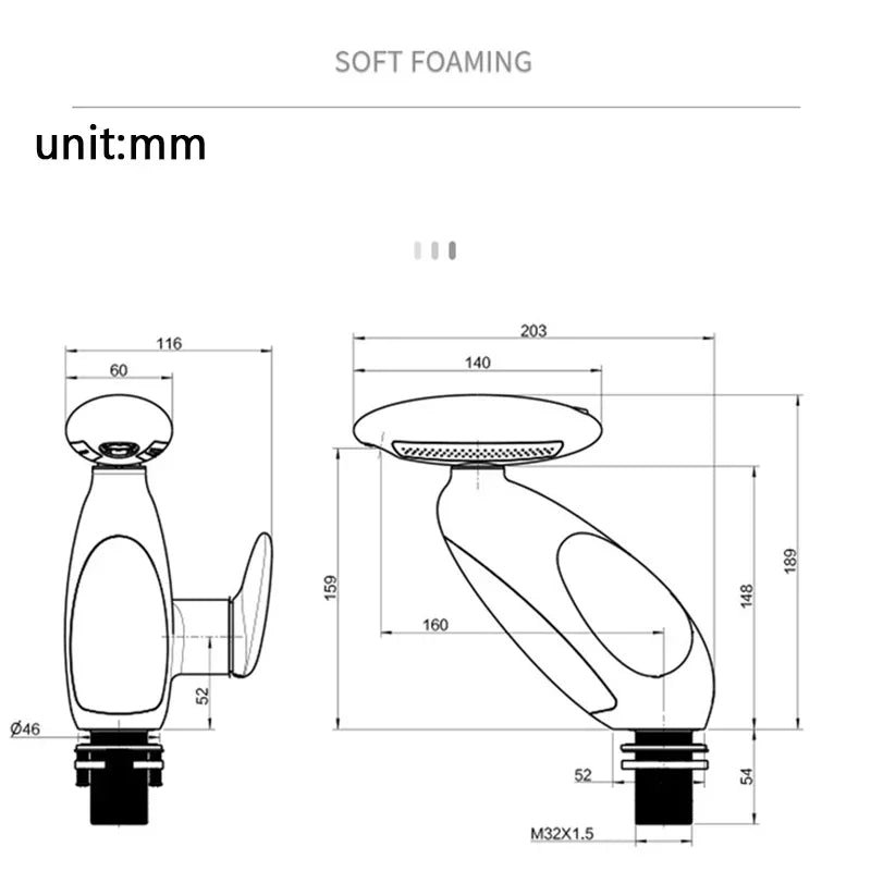 Bathroom Faucet with LED lighting Multi Functional Luxury Personality Drawing Faucet Cold and Hot faucet for household or Hotel
