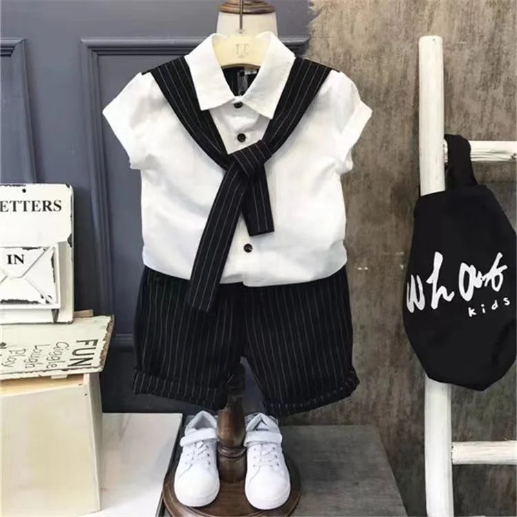 New Boy 2 pcs Clothing Set Kids Clothes Suits Children Clothes Sets Baby Outfits Summer