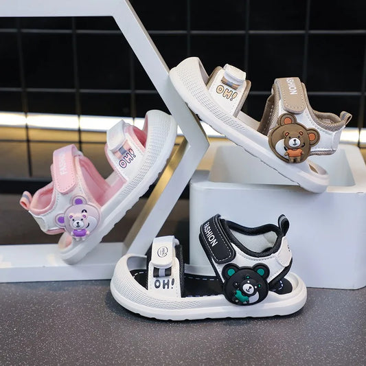 Toddler Sandals For Baby Boys Girls Sandals Soft-soled Cartoon First Step Footwear For Infant Kids Trend Fashion