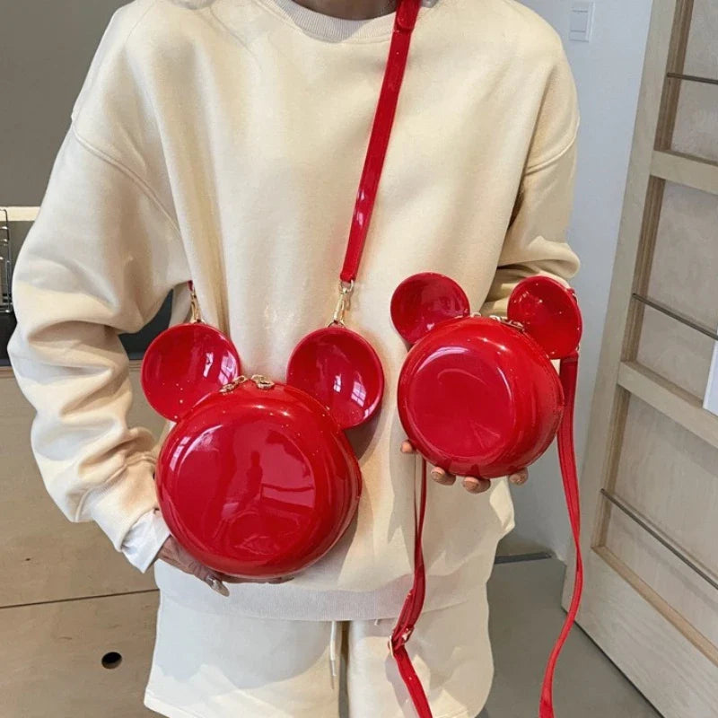 Cartoon Mickey Mini Bag for Women - Stylish Versatile Shoulder Crossbody Bag Fashion Literary Daily Purse