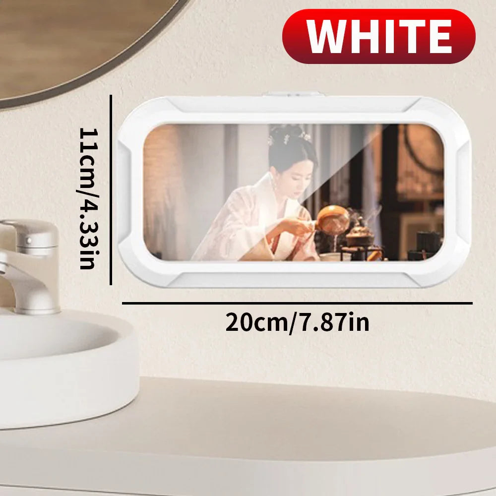 Waterproof phone storage box, can be rotated for appeal, and can be used for both showering and watching TV shows