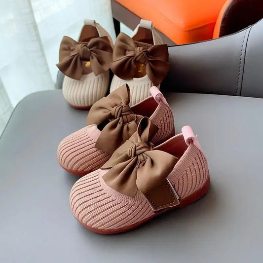 Hot Kawaii Casual Shoe Children S Shoes Autumn Girls Leather Shoes Bow Square Toe 1 Year Old Baby Soft Sole Walking
