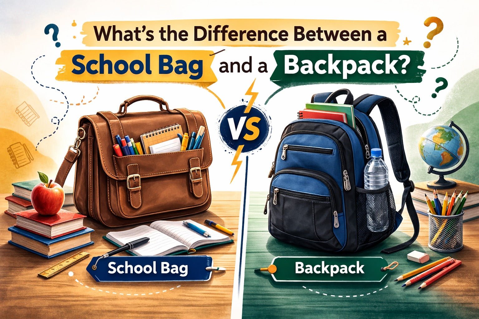 School Bag vs Backpack Complete Guide - Mom & Kids