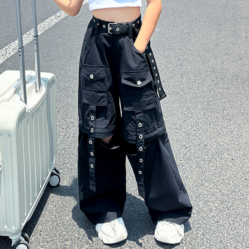 Da Tong's Stylish And Simple Detachable Work Pants