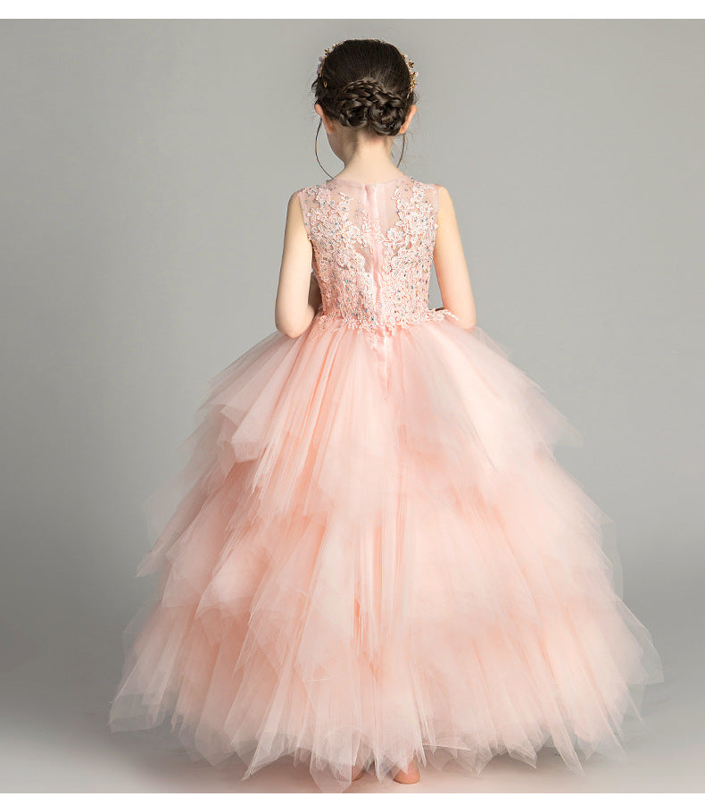 Girls' pompous gauze princess skirt