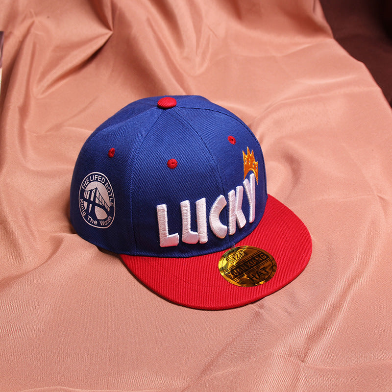 Children's Baseball Cap Tide Hiphop Flat Brim Peaked Cap   (Available)