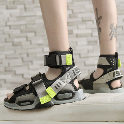 Men's color matching breathable sandals and slippers