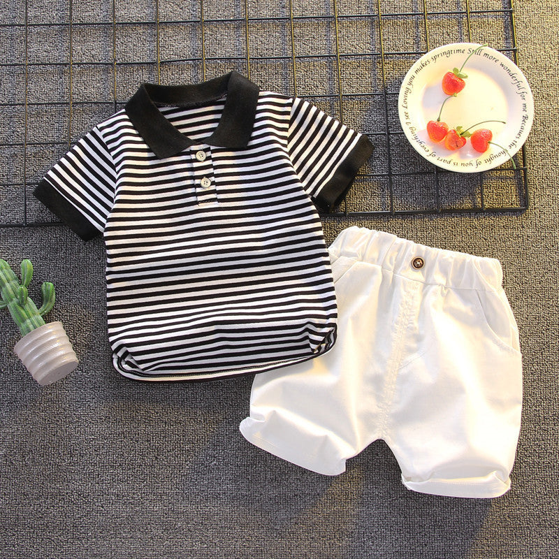 Summer Fashion Baby Boy Clothes Sets T-shirt  Toddler Casual Clothing Suits Children Kids Boys Outfits Suit