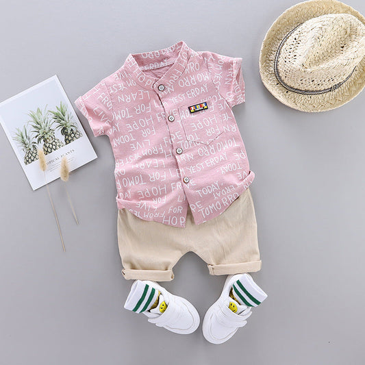 Korean Short-Sleeved Children's Clothing For Boys And Girls (Available)