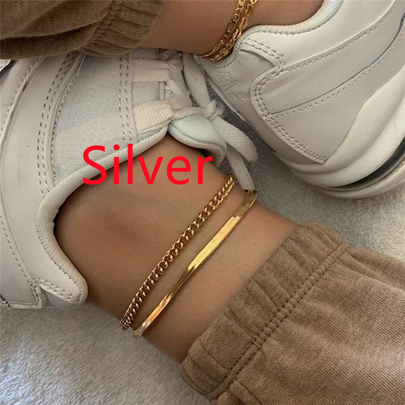 Snake Chain Metal Chain Two Suits Street Short (Available)