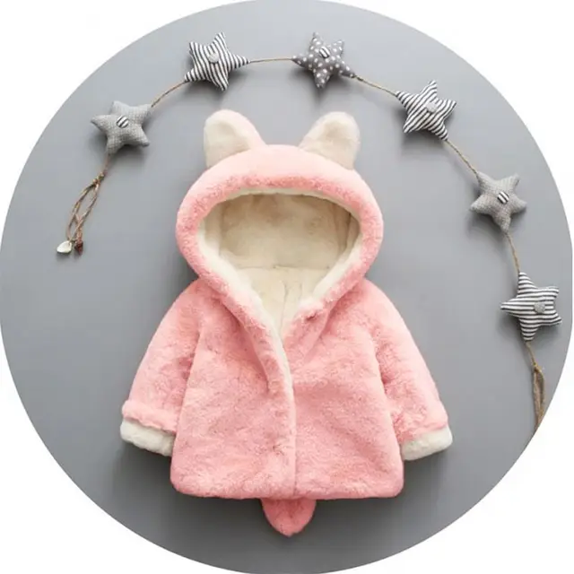Baby Girls Faux Fur Winter Warm Coat (Available)