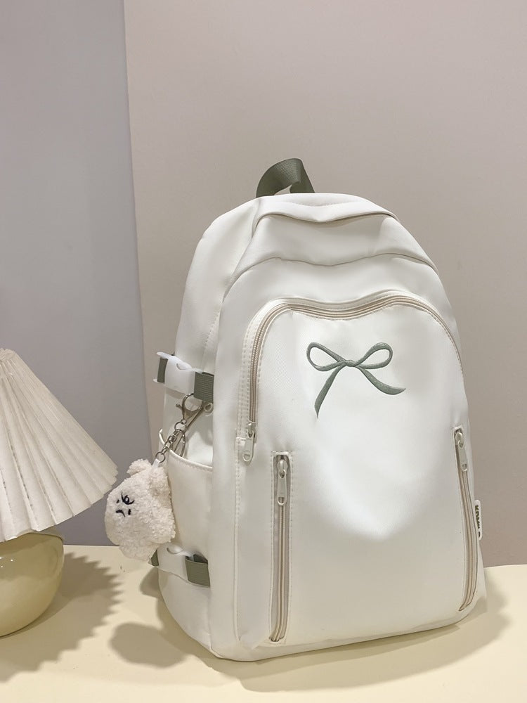 Large Capacity Girl Bow Backpack With College Style