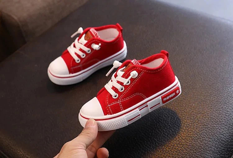 2025 New Children's Canvas Shoes Fashion Baby Board Shoes Girls' Breathable Single Shoes Boys' Casual Shoes (Available) - Mom & Kids