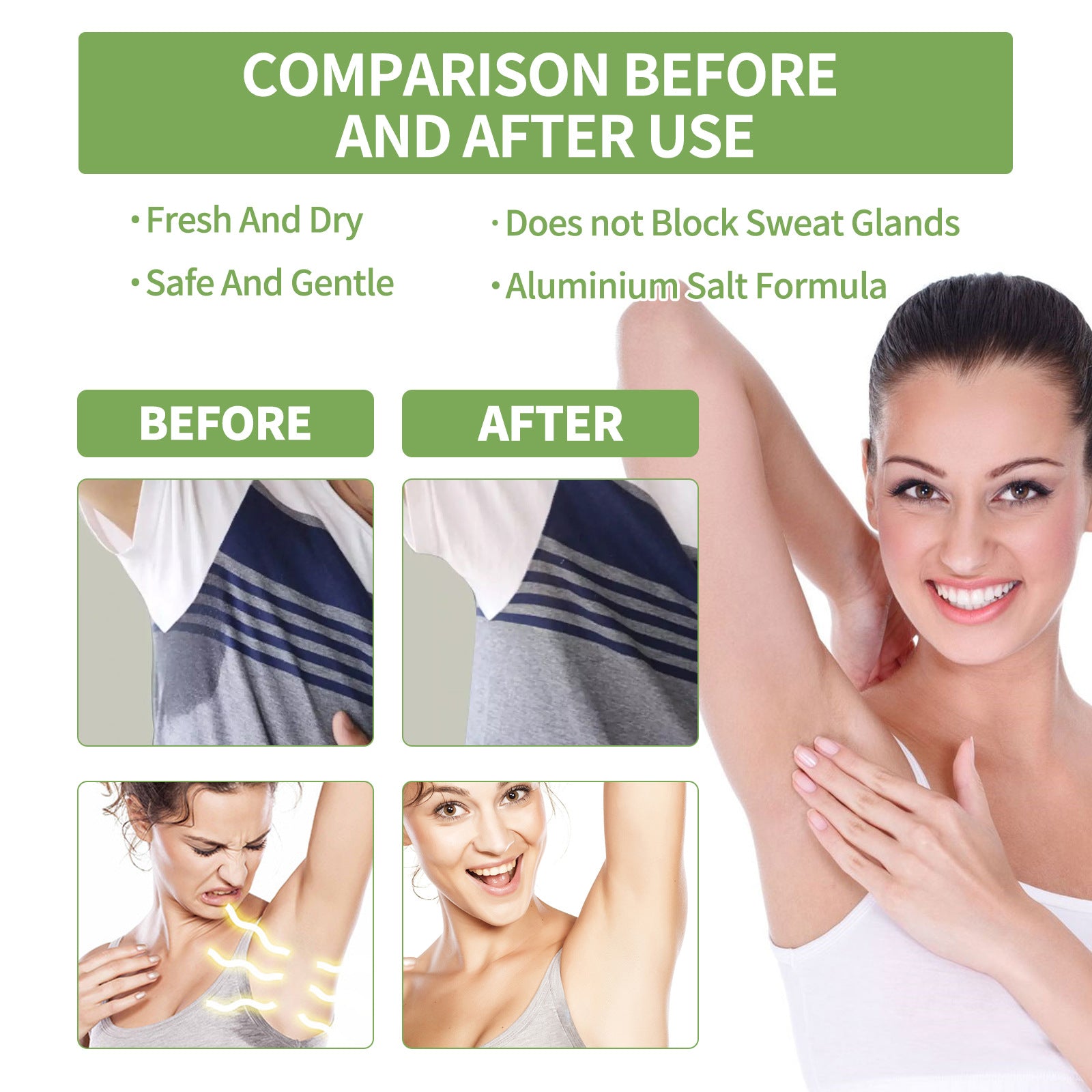 Deodorant, Mild And Non-irritating, Hydrating Gel