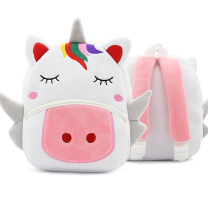 Cute Plush Backpacks Kindergarten Cartoon School Bags Children Animal Toys Bag (Available)