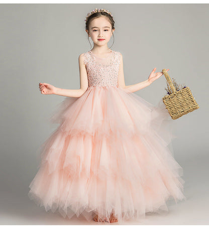 Girls' pompous gauze princess skirt