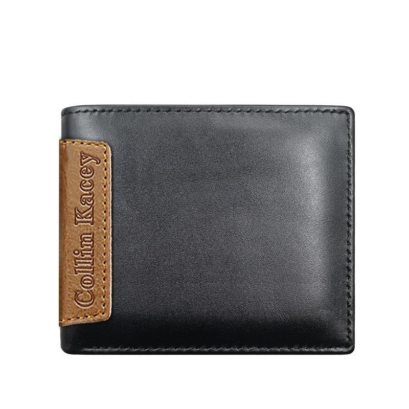 Short Cowhide Men's Wallet Fashion