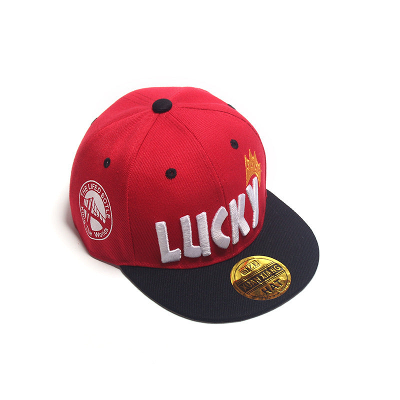 Children's Baseball Cap Tide Hiphop Flat Brim Peaked Cap   (Available)