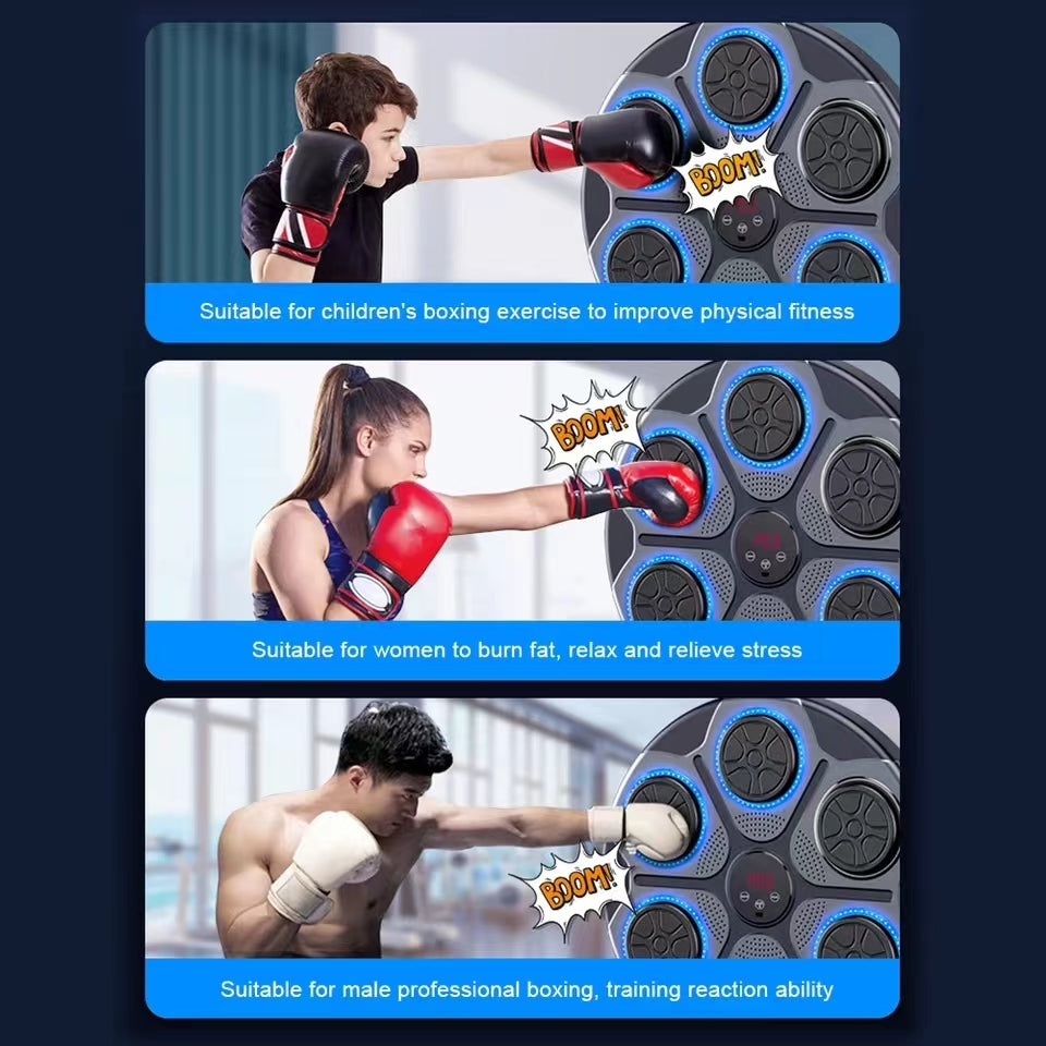 Fitness Trainer Boxing Game Training Machine USB Charging Wall Target for Boxing Sports Fitness Agility Reaction  ( Available )