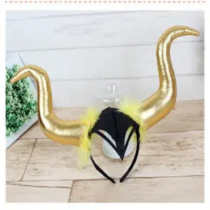 Halloween Accessories Demon Horn Headdress Demon Witch Costume Props