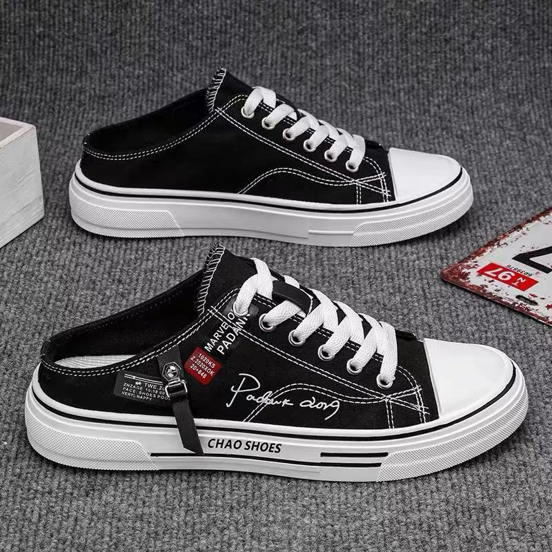 Canvas Men's Breathable Versatile Slip-on Lofter Heel-free Sports Casual Shoes    (Available)