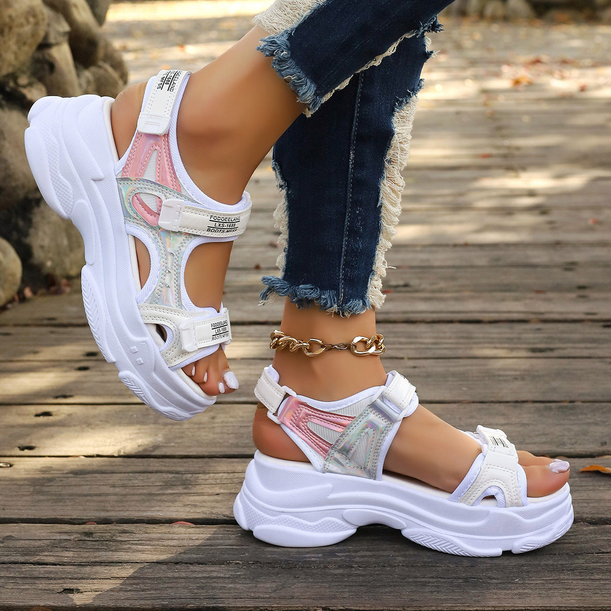 Roman Sandals Women's Summer Platform Casual Sports Sandals