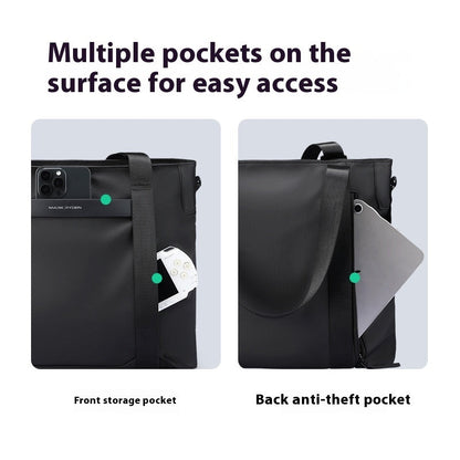 Men's Large Capacity Layered Shoulder Messenger Bag