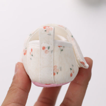 Color Cotton Toddler Shoes Soft Sole Newborn Baby Shoes 0-12 Months Male And Female Baby Shoes  (Available)