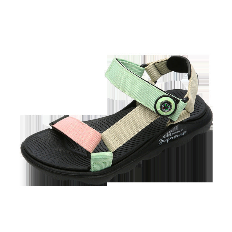 Candy Color Kids Webbing Beach Sandals  (Available)