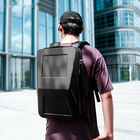 Men's 14-inch Computer Bag With Scalable Hard Shell Business Backpack