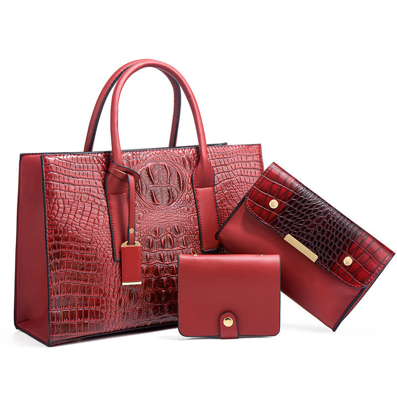 Women's Handbag Shoulder Bag Three-piece Set