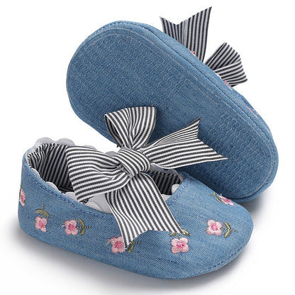 Bowknot Baby Shoes Girl Toddler Anti-Slip Shoe (Available)