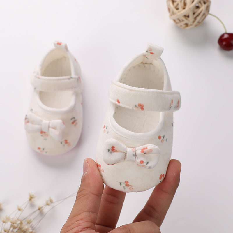 Color Cotton Toddler Shoes Soft Sole Newborn Baby Shoes 0-12 Months Male And Female Baby Shoes  (Available)