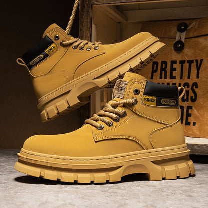 Martin Boots Men Trendy High Top British Working Wear