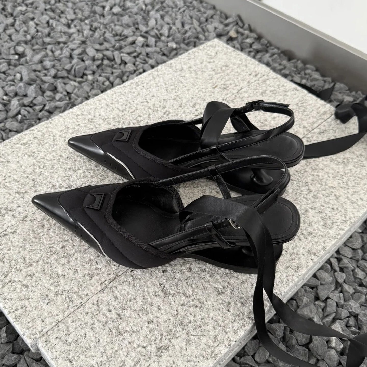 New Special-interest Design Special-shaped Root Lace-up High Heels Female