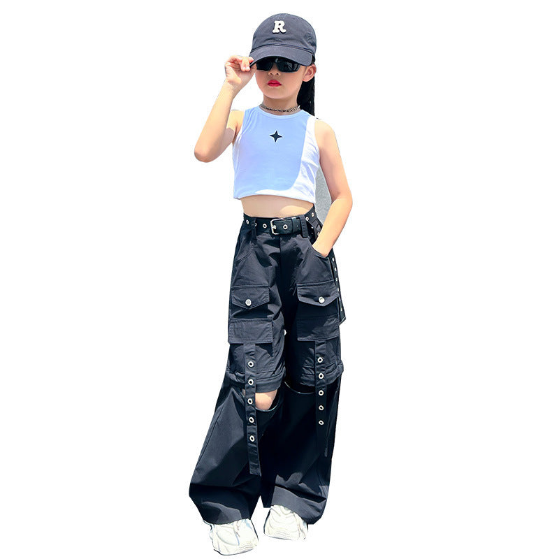 Da Tong's Stylish And Simple Detachable Work Pants