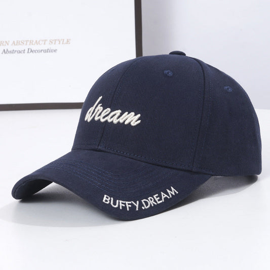 Korean Version Fashion Letter Embroidery Sun-proof Peaked Cap