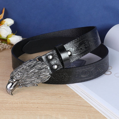 Belt Cow Head Buckle Men