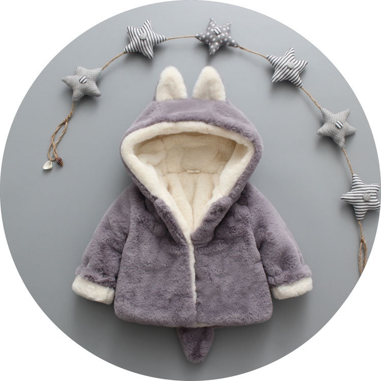Baby Girls Faux Fur Winter Warm Coat (Available)