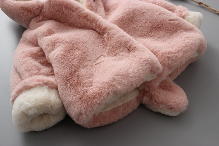 Baby Girls Faux Fur Winter Warm Coat (Available)