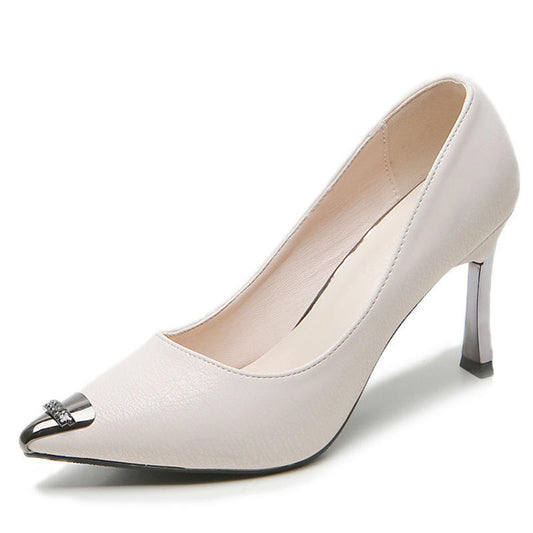 Ladies summer footwear pumps slip on formal shoes women heels