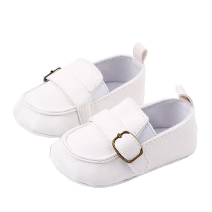 Baby First Walker 1Pair Baby Girl Boy Infant Cute Fashion Solid Shoes Peas Shoes PU Leather Baby Shoes Soft Bottom Toddler