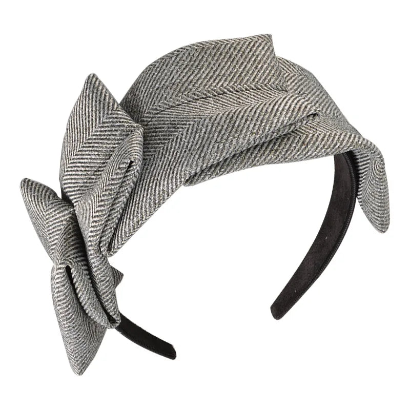 Fashion Autumn Winter Fabric Plaid Headband for Women Girls Non-slip Hairband Female Hair Hoop